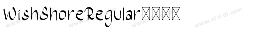 WishShoreRegular字体转换
