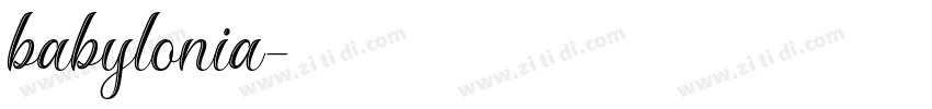 babylonia字体转换