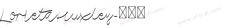 LorietaHuxley字体转换