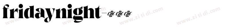 fridaynight字体转换