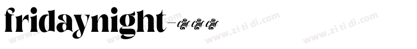fridaynight字体转换