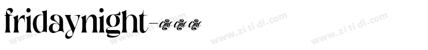 fridaynight字体转换