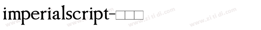 imperialscript字体转换