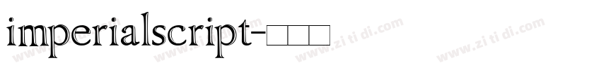 imperialscript字体转换