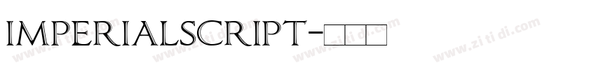 imperialscript字体转换
