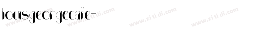 louisgeorgecafe字体转换