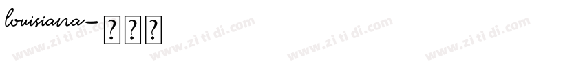 louisiana字体转换