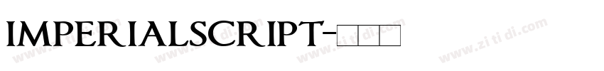 imperialscript字体转换