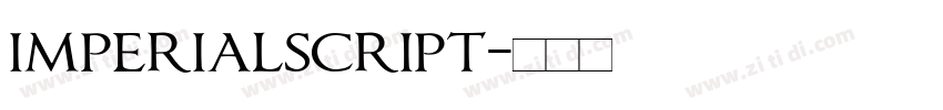 imperialscript字体转换