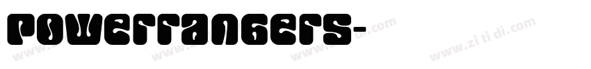 powerrangers字体转换
