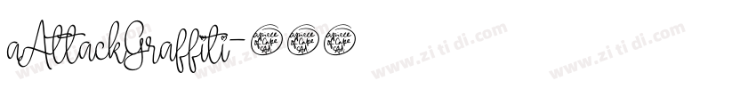 aAttackGraffiti字体转换
