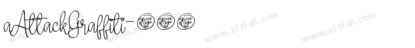 aAttackGraffiti字体转换
