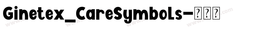Ginetex_CareSymbols字体转换