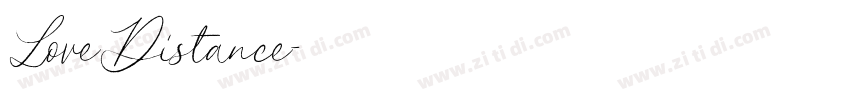 LoveDistance字体转换