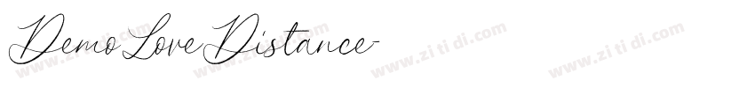 DemoLoveDistance字体转换