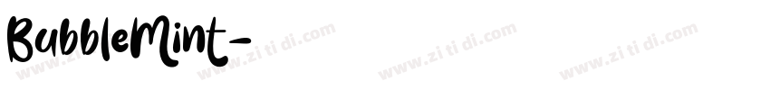 BubbleMint字体转换