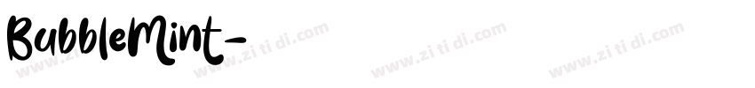 BubbleMint字体转换