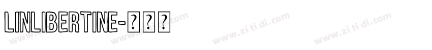 linlibertine字体转换