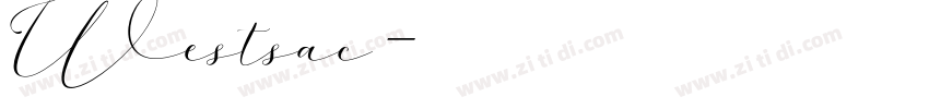 Westsac字体转换