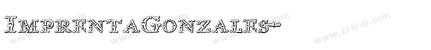 ImprentaGonzales字体转换