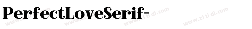 PerfectLoveSerif字体转换