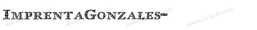 ImprentaGonzales字体转换