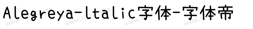 Alegreya-ltalic字体字体转换