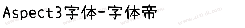 Aspect3字体字体转换
