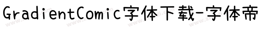GradientComic字体下载字体转换