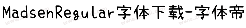 MadsenRegular字体下载字体转换