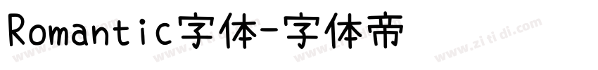 Romantic字体字体转换