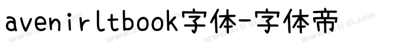 avenirltbook字体字体转换