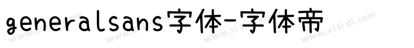 generalsans字体字体转换