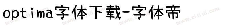 optima字体下载字体转换
