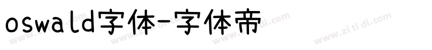 oswald字体字体转换