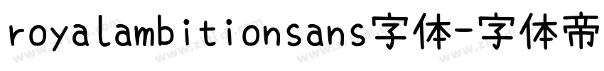 royalambitionsans字体字体转换