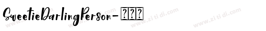 SweetieDarlingPerson字体转换