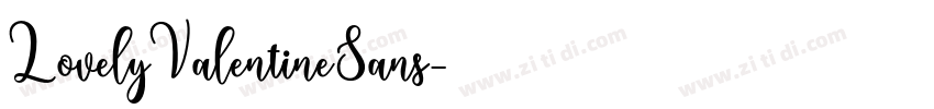 LovelyValentineSans字体转换