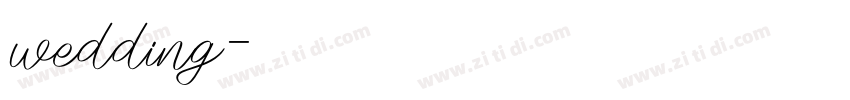 wedding字体转换
