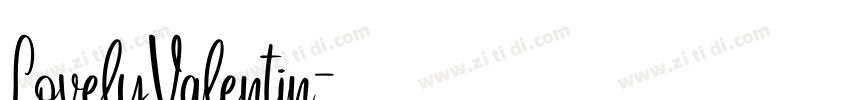 LovelyValentin字体转换