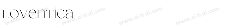 Loventica字体转换