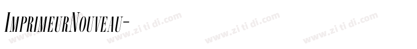 ImprimeurNouveau字体转换