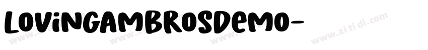 LovingAmbrosDemo字体转换