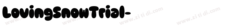 LovingSnowTrial字体转换