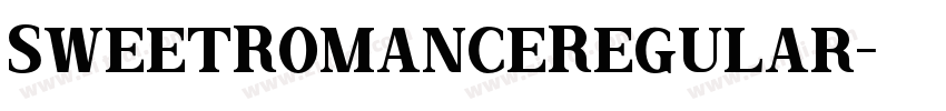 SweetRomanceRegular字体转换