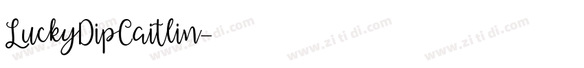LuckyDipCaitlin字体转换