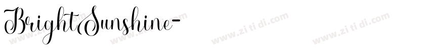 BrightSunshine字体转换