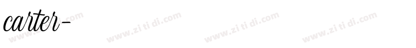 carter字体转换