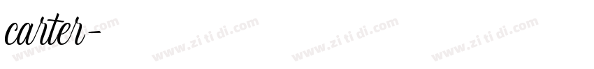 carter字体转换