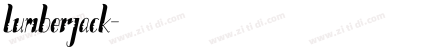 lumberjack字体转换